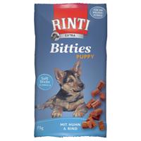 RINTI Extra Bitties Puppy - výhodné balenie 3 x 75 g (kuracie & hovädzie)