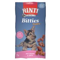 RINTI Extra Bitties Puppy - výhodné balenie 3 x 75 g (kuracie & kačacie)