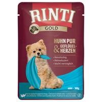 RINTI Gold 10 x 100 g - kuracie a hydinové srdiečka