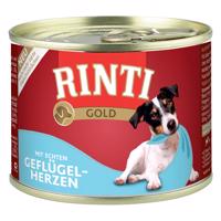 RINTI Gold 12 x 185 g - hydinové srdiečka