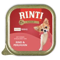 RINTI Gold Mini 12 x 100 g - Hovädzie & perlička