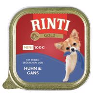 RINTI Gold Mini 12 x 100 g - Kuracie & husacie mäso