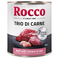 Rocco Classic Trio di Carne - 6 x 800 g - hovädzie, kuracie a teľacie