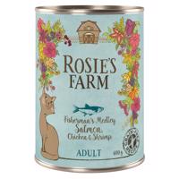 Rosie's Farm Adult, 18 x 400 g - 10€ zľava - losos a kuracie s krevetami