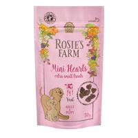 Rosie's Farm Puppy & Adult "Mini Hearts" teľacie - 50 g