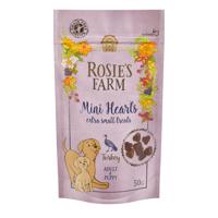 Rosie's Farm Puppy Snacks "Mini Hearts" morčacie - 3 x 50 g