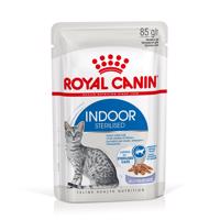 Royal Canin Indoor - ako doplnok: mokré krmivo 12 x 85 g Royal Canin Indoor Sterilised v želé