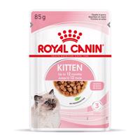 Royal Canin Kitten - ako doplnok: mokré krmivo 12 x 85 g Royal Canin Kitten v omáčke