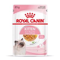 Royal Canin Kitten - ako doplnok: mokré krmivo 12 x 85 g Royal Canin Kitten v želé