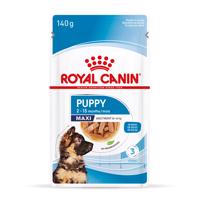 Royal Canin Maxi Puppy - ako doplnok: mokré krmivo 20 x 140 g Royal Canin Maxi Puppy kapsičky