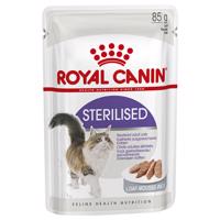 Royal Canin Sterilised  - ako doplnok: mokré krmivo 12 x 85 g Royal Canin Sterilised mousse