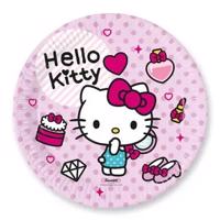 Sada papierových tanierov s mačičkou Hello Kitty