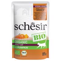 Schesir Bio kapsičky  8 x 85 g - sterilized bio kuracie a bio bravčové