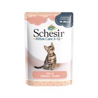 Schesir Jelly Pouch 6 x 85 g - kitten kuracie filety