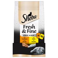 Sheba Fresh & Fine 12 x 50 g - morčacie a kuracie v želé