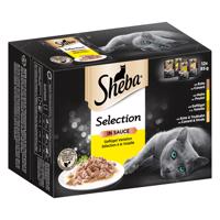 Sheba variácie kapsičiek 12 x 85 g - Selection v omáčke Hydinové variácie