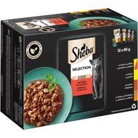 Sheba variácie kapsičiek 12 x 85 g - Selection v omáčke šťavnatý výber