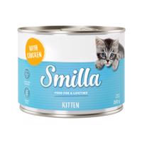 Smilla Kitten 6 x 200 g - hydinové srdiečka