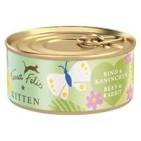 Terra Felis Kitten 18 × 70 g - hovädzie a králičie mäso