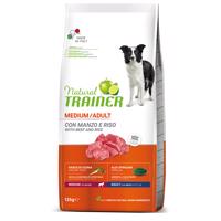 Trainer Natural Medium Beef, Rice & Spirulina - 12 kg