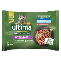 Ultima Cat,  48 x 85 g - 40 + 8 zdarma! - Cat Sterilized rybí výber