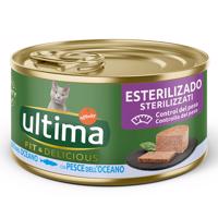 Ultima Cat Fit & Delicious Sterilized 24 × 85 g - morské ryby