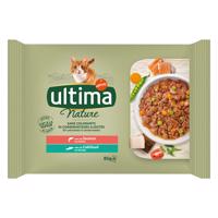 Ultima Cat Nature 4 x 85 g - losos a treska