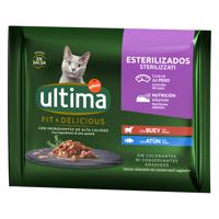 Ultima Cat Sterilized 48 x 85 g - hovädzie a tuniak