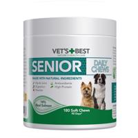 Vet's Best Senior Daily Chews losos - 400 g (180 žuvacích tabliet)