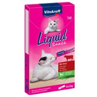 Vitakraft Cat Liquid-Snack hovädzie a inulín - 6 x 15 g