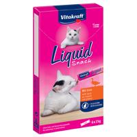 Vitakraft Cat Liquid-snack s kačkou a beta glukánmi - 6 x 15 g