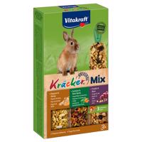 Vitakraft krekry Trio-Mix pre zakrpatené králiky - 1 x 3 mix (multivitamín, zelenina, popkorn)