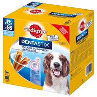 Výhodné balenie! 168 x Pedigree DentaStix Daily Dental Care / Fresh - Dentastix x 112 + Dentastix Fresh x 56 - pre veľké psy (>25 kg)