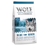 Výhodné balenie 2 x 12 kg Wolf of Wilderness - Blue River - losos