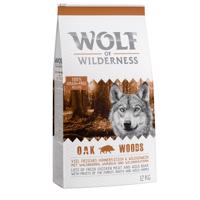 Výhodné balenie 2 x 12 kg Wolf of Wilderness - Oak Woods - s diviakom