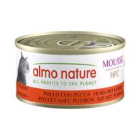 Výhodné balenie Almo Nature HFC Cat Mousse 24 x 70 g - Kuracie mäso s tekvicou