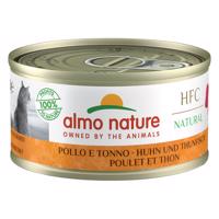 Výhodné balenie Almo Nature HFC Natural 12 x 70 g - kuracie a tuniak