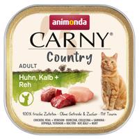 Výhodné balenie Animonda Carny Country Adult 64 x 100 g - kuracie, teľacie a srnčie mäso