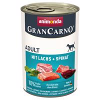 Výhodné balenie Animonda GranCarno Adult, 24 x 400 g - losos a špenát