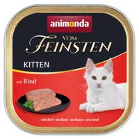 Výhodné balenie Animonda vom Feinsten Kitten, 36 x 100 g - hovädzie mäso