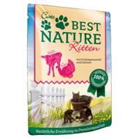 Výhodné balenie Best Nature Kitten 32 × 85 g - morčacie a teľacie