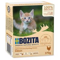 Výhodné balenie Bozita kúsky v omáčke 12 x 370 g - kitten kuracie