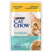 Výhodné balenie Cat Chow 52 × 85 g - Hairball kuracie a zelená fazuľka