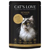 Výhodné balenie Cat's Love 24 x 85 g - senior kačacie