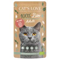 Výhodné balenie Cat's Love Bio 24 x 100 g - hovädzie