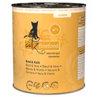 Výhodné balenie catz finefood 24 x 800 g - hovädzie a teľacie