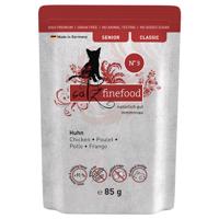 Výhodné balenie catz finefood Senior 32 x 85 g - No. 3 kuracie