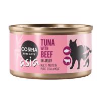 Výhodné balenie Cosma Asia v želé 24 x 85 g - tuniak a hovädzie