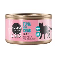 Výhodné balenie Cosma Asia v želé 24 x 85 g - tuniak s krabím mäsom