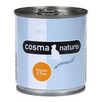 Výhodné balenie Cosma Nature 12 x 280 g - kuracie prsia a tuniak